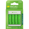 Аккумуляторы + зарядное GP E411 + 4x2100mAh AA